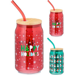 Verre de Noël paille