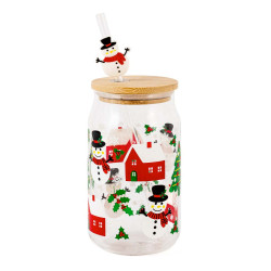 Verre de Noël paille
