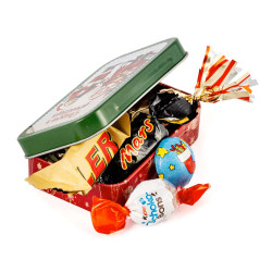Boite métal rectangle Noël
