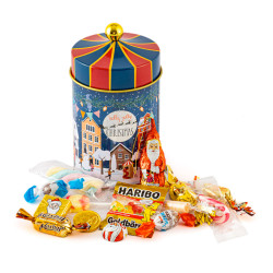 Boite métal carrousel Noël