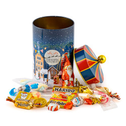Boite métal carrousel Noël