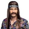Moustache Hippie brune