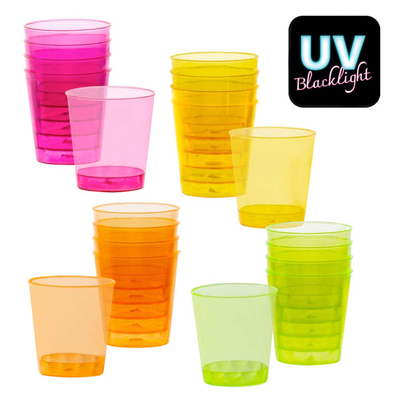 Set de 20 shots fluos UV