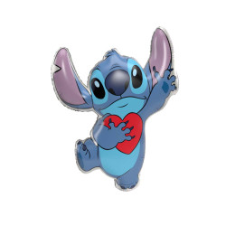 Ballon Alu Stitch Coeur 74cm