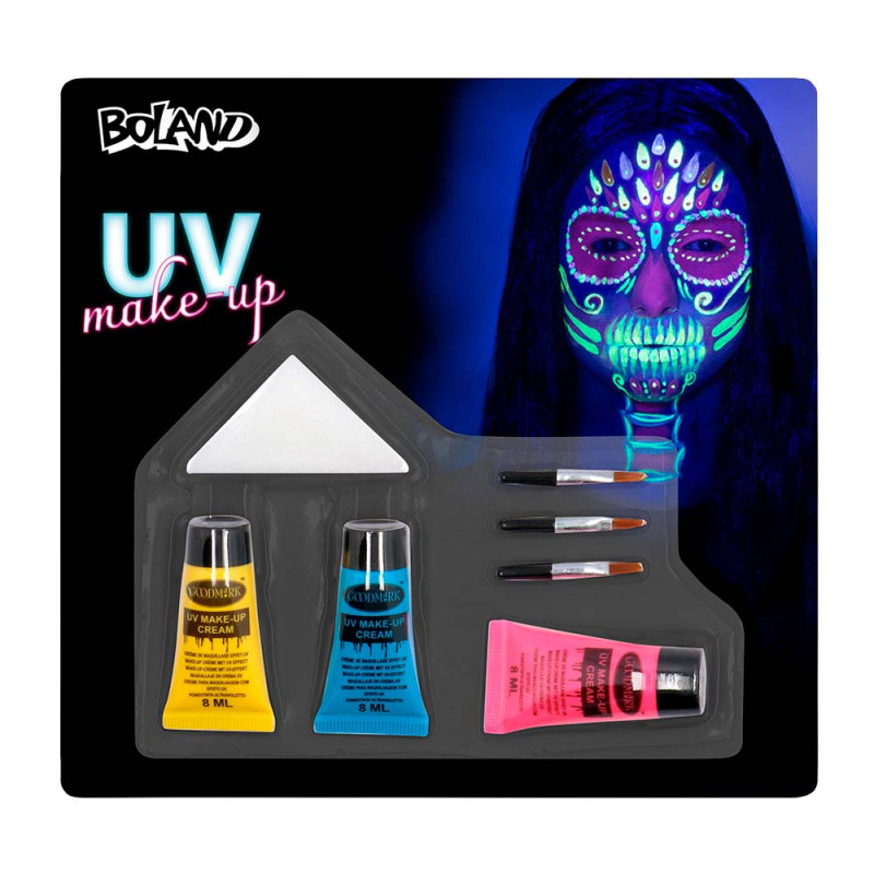 Kit de maquillage Bright skull fluorescent