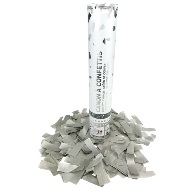 Canon confettis Argent