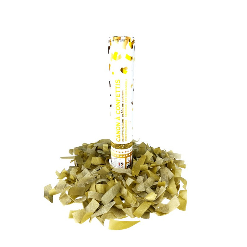 Canon confettis Or