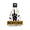 Plaque en bois "Bienvenue les monstres "