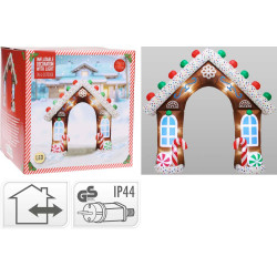 Maison pain d'épice gonflable