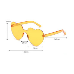 Lunettes Coeur colorées