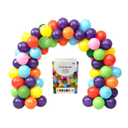 Kit 40 ballons Multicolores