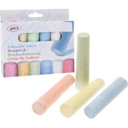 6 craies de trottoir