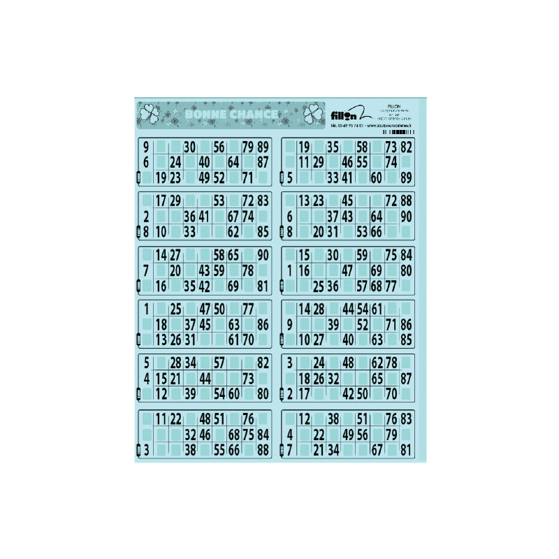 83 planches de 12 grilles