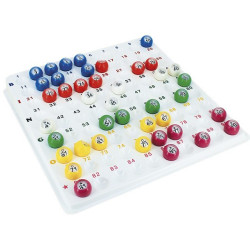 Plateau 90 boules loto Ø 22 mm