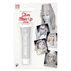 Tube de maquillage argent