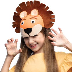 Chapeau lion enfant