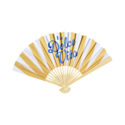 Éventail en bois et papier