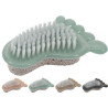 Brosse à ongles, forme pied, coloris assortis