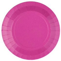 Assiettes rondes Fuschia