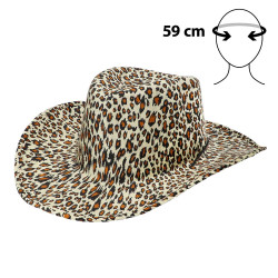 Chapeau de cowboy Léopard
