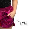 Short Metallisé rose M