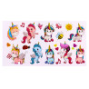 Carte stickers Licorne
