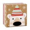 Boite carton carré Noël