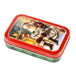 Boite métal rectangle Noël