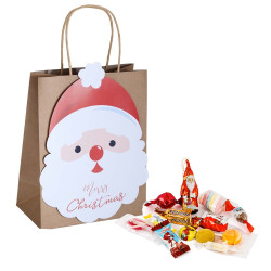 Sac cadeau kraft Noël
