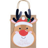 Sac cadeau kraft Noël