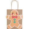 Sac cadeau kraft Noël