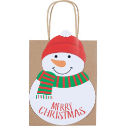 Sac cadeau kraft Noël