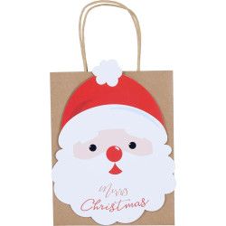 Sac cadeau kraft Noël