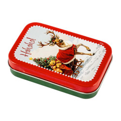 Boite métal rectangle Noël