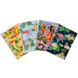 Lot 4 carnets flamant/alpaga