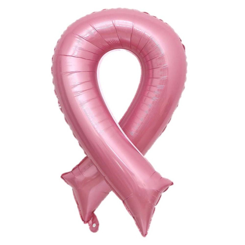 Ballon Alu. Ruban Rose 
