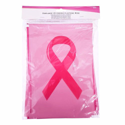 Guirlande fanions Octobre Rose 10m