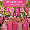 Guirlande fanions Octobre Rose 10m