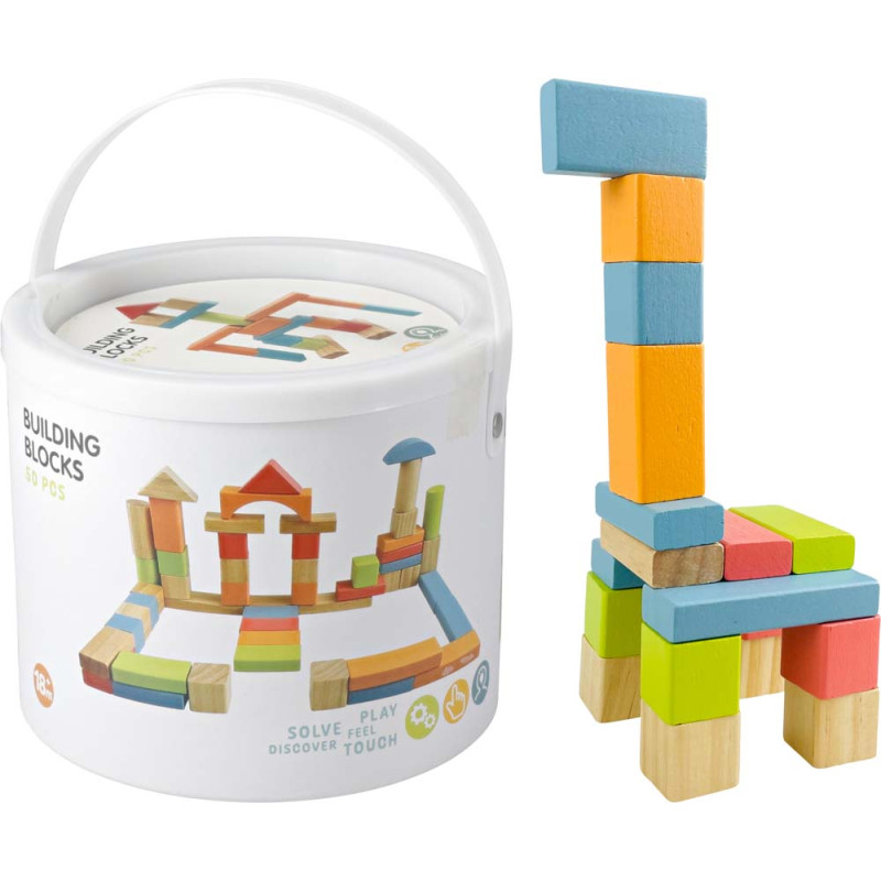 Seau blocs en bois
