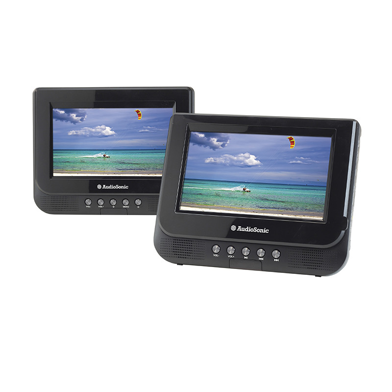 Lecteur de DVD portable 7'' double ecran