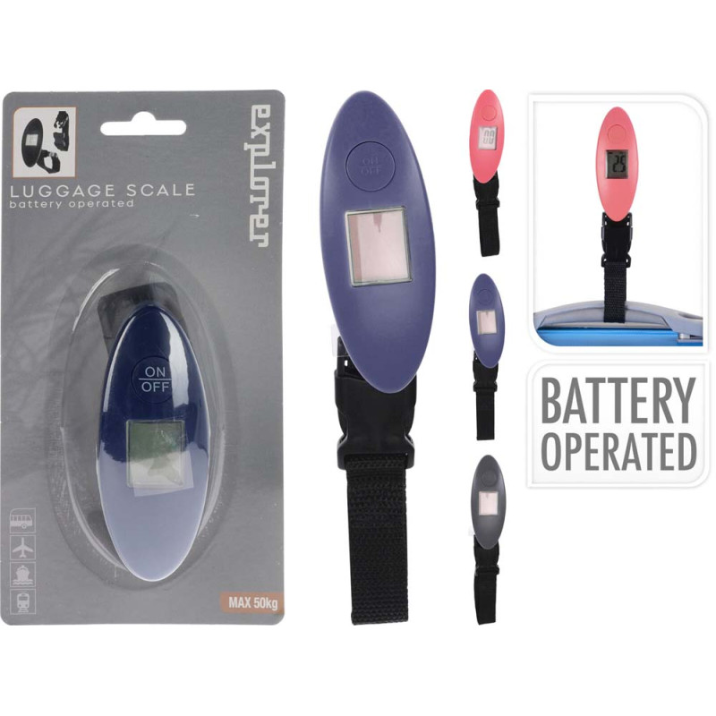 Pèse bagages digital, 3 x 10 cm