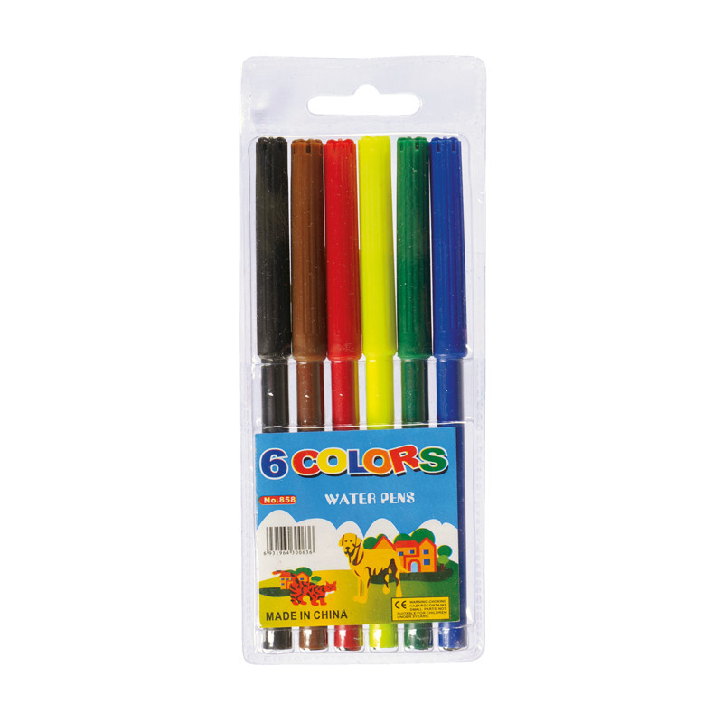 6 feutres couleurs