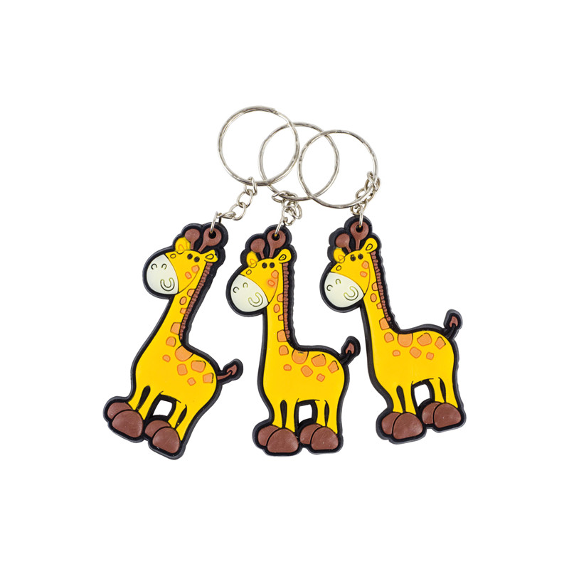 12 porte-clés girafes