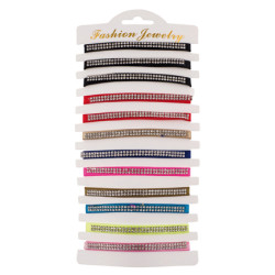 12 Bracelets strass