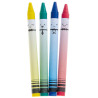 Boîte de 4 crayons cire, 9 cm