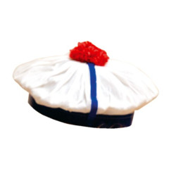 Béret marin en crépon